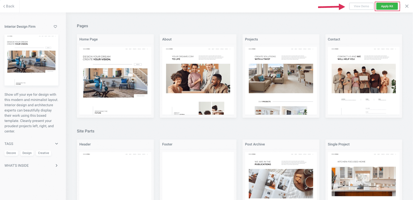 مراحل درج website kit