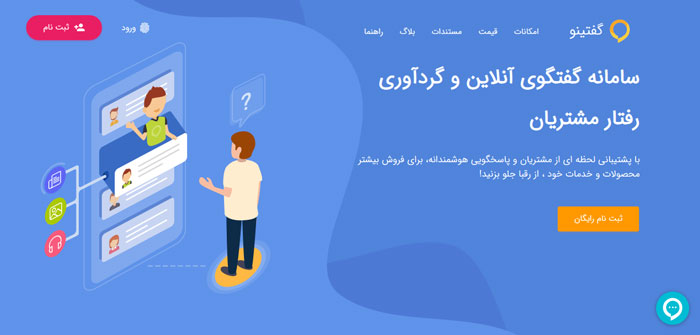 افزونه چت آنلاین ایرانی Goftino در وردپرس