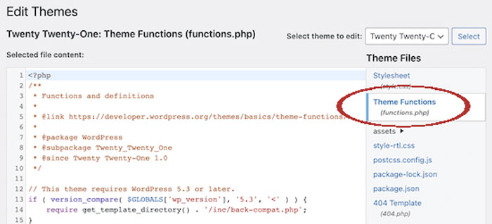 تغییر ابزارک های وردپرس به حالت کلاسیک با کدنویسی در تابع functionsphp