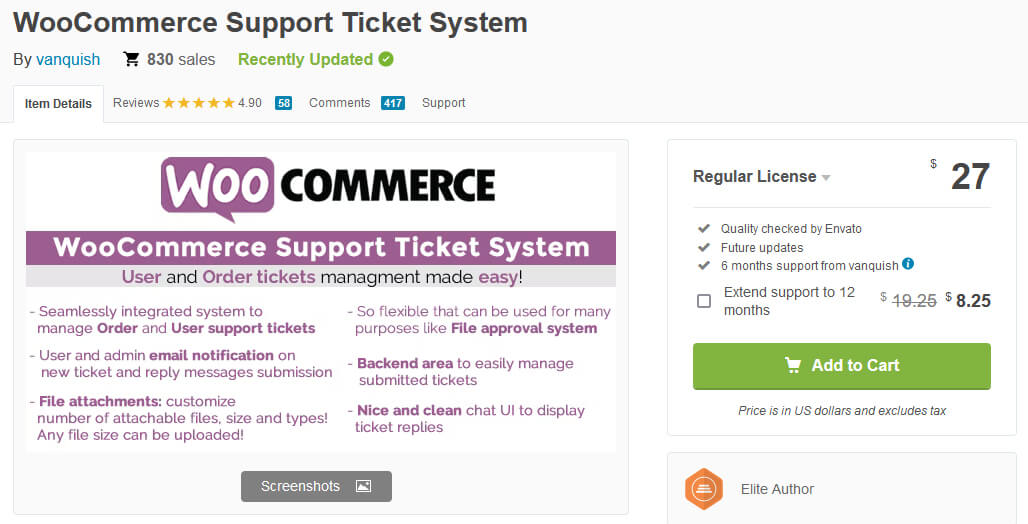 افزونه پشتیبانی WooCommerce Support Ticket System
