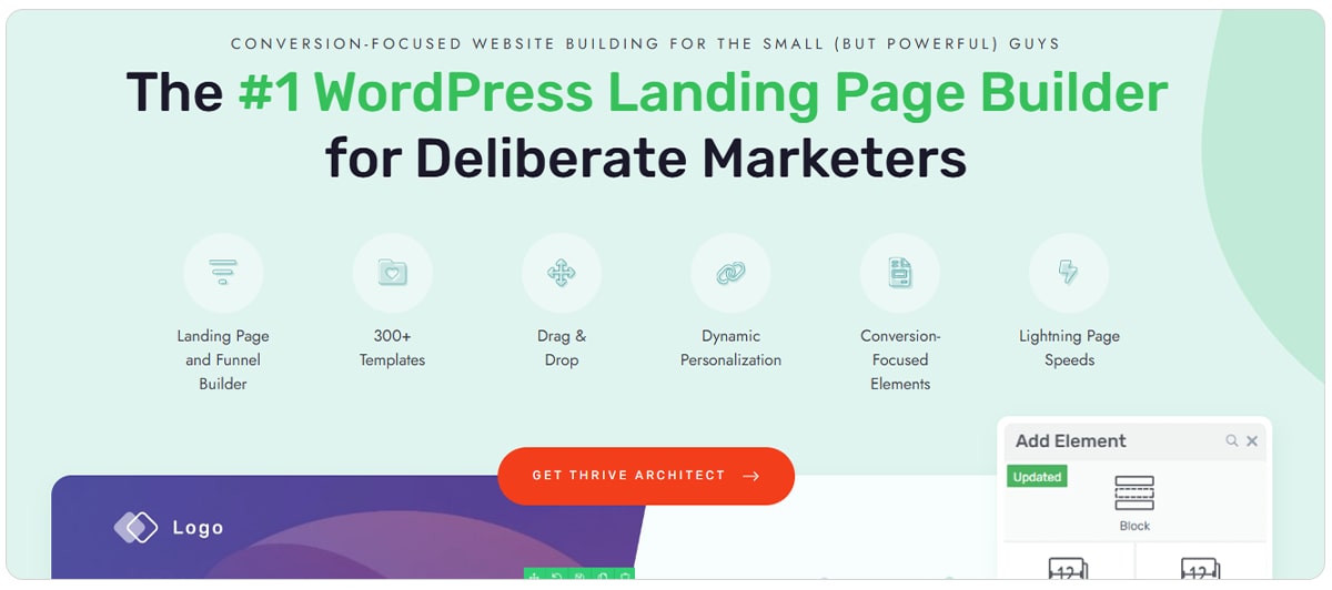 افزونه صفحه ساز Thrive Architect
