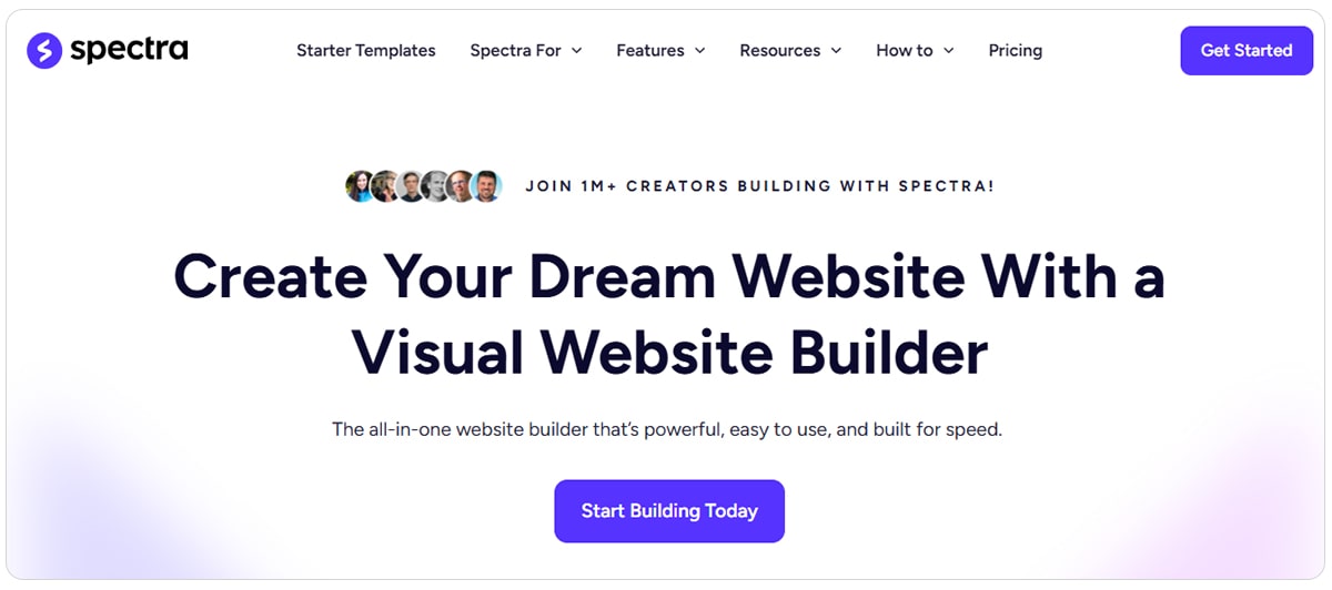 صفحه ساز Spectra
