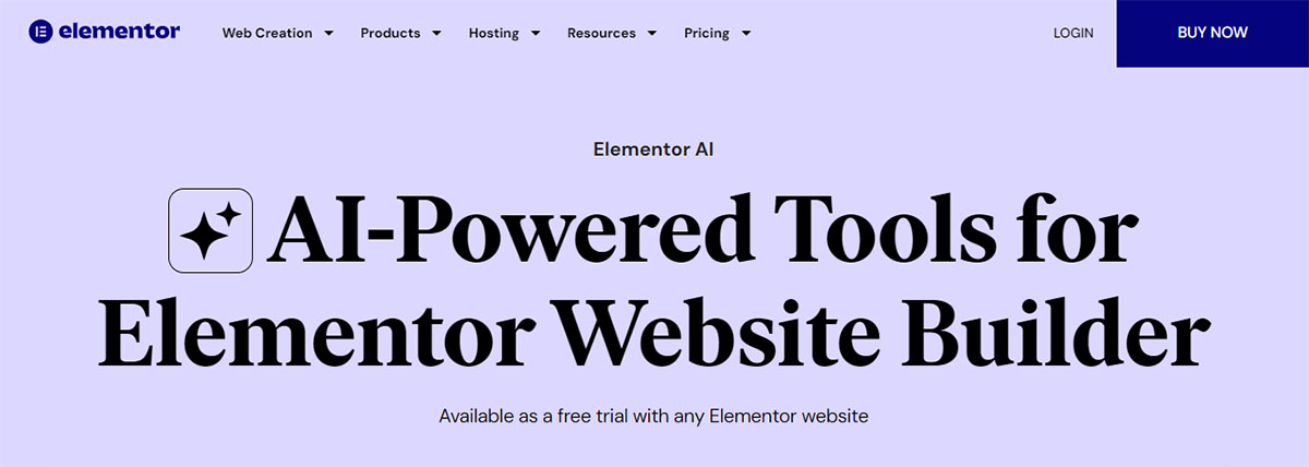هوش مصنوعی المنتور Elementor AI