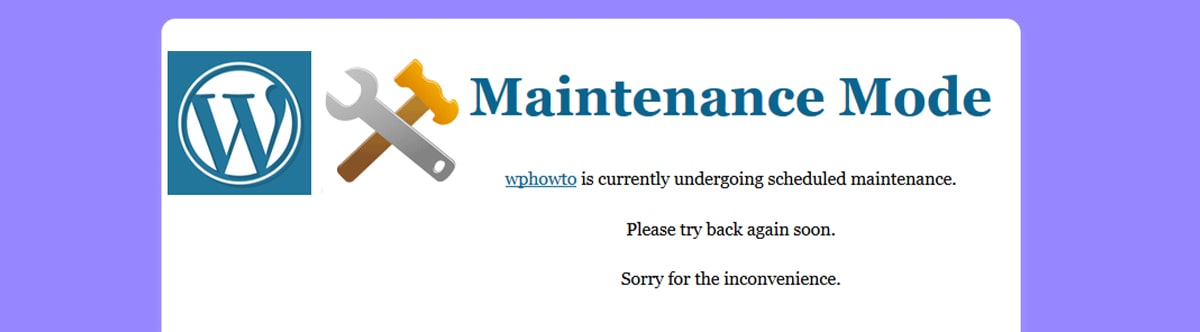 ایجاد صفحه درحال تعمیر با Simple Maintenance