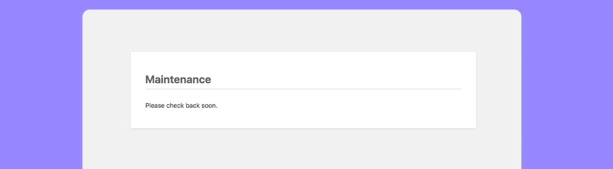 ساخت صفحه در دست تعمیر با Slim Maintenance Mode