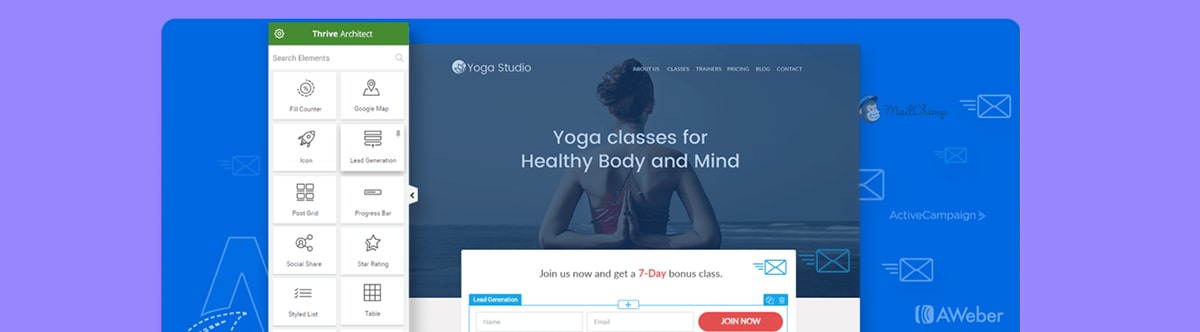 ایجاد صفحه در حال تعمیر و صفحه بزودی با Thrive Architect