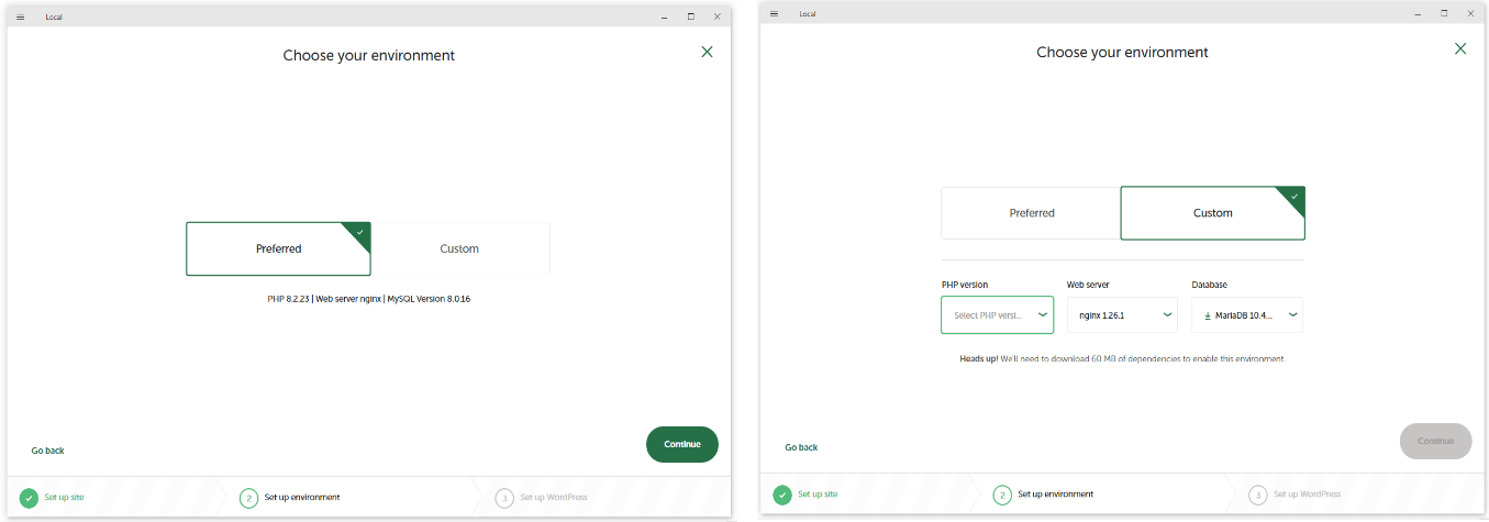 راهنمای نصب نرم افزار localwp