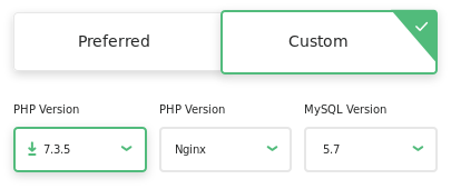 تغییر ورژن php