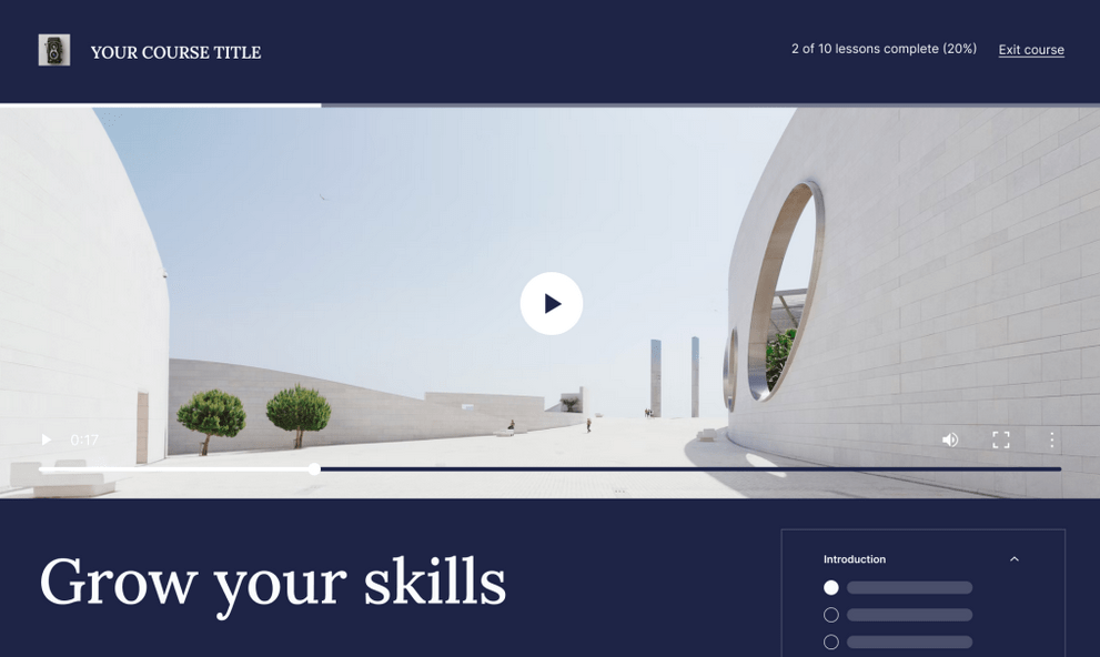 طراحی سایت آموزش آنلاین با افزونه sensi