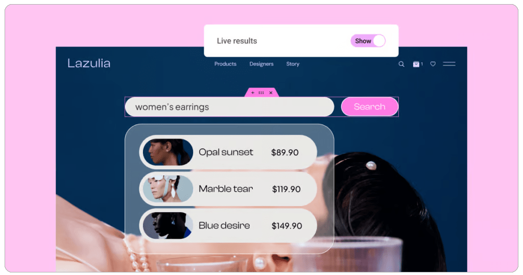 لود ایجکسی برای نتایج در ویجت سرچ