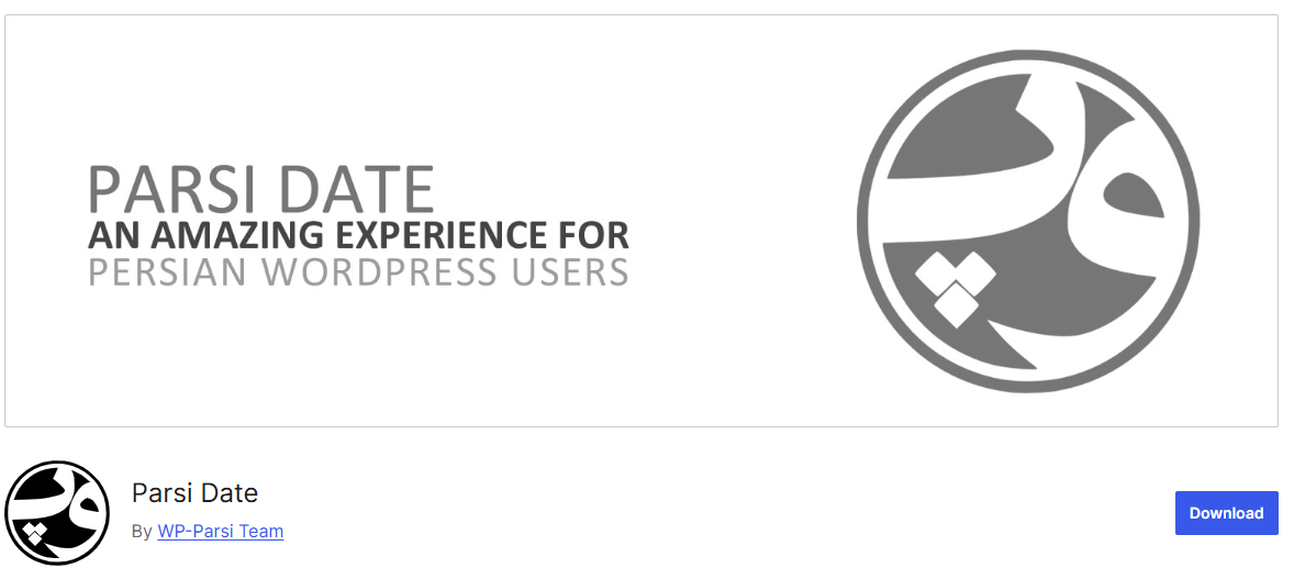 افزونه پارسی دیت 