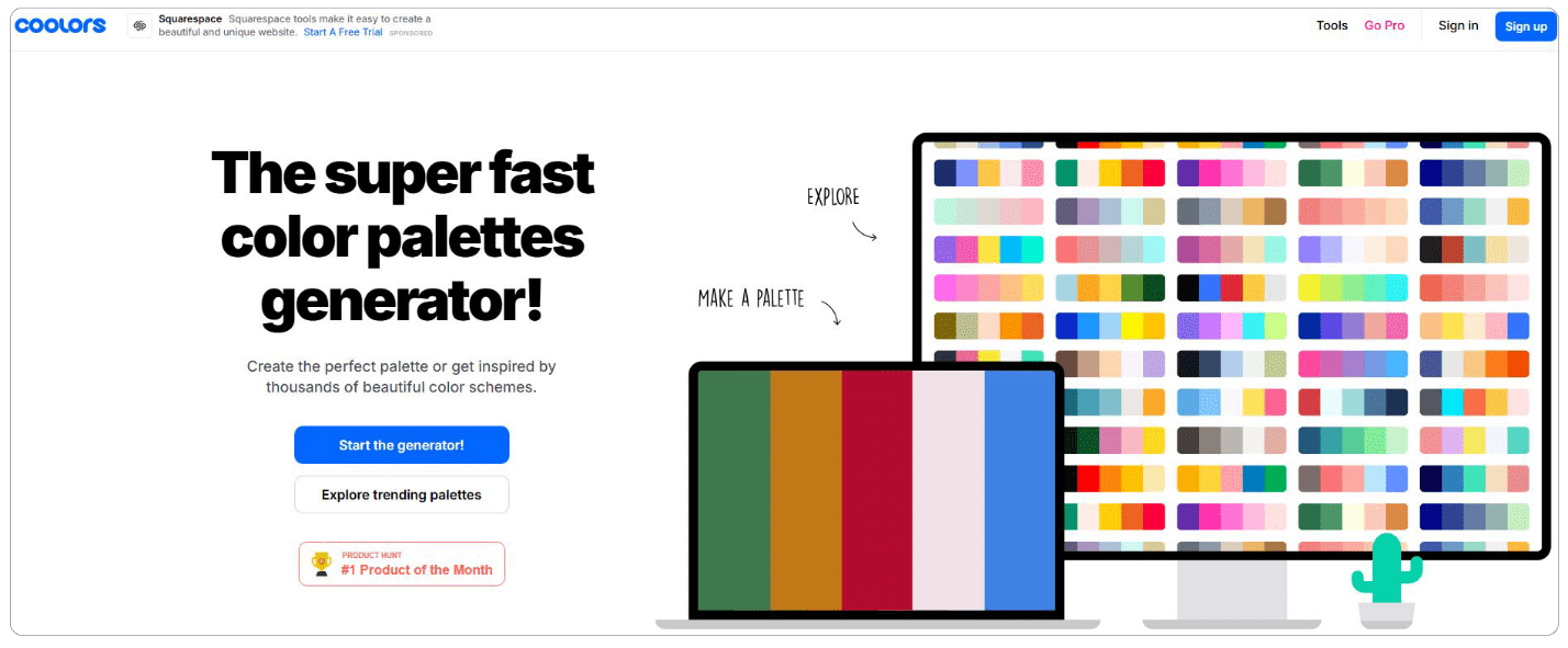 سایت coolors