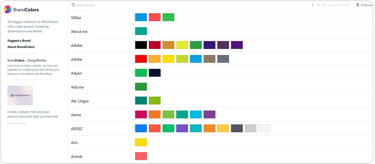 سایت brand color