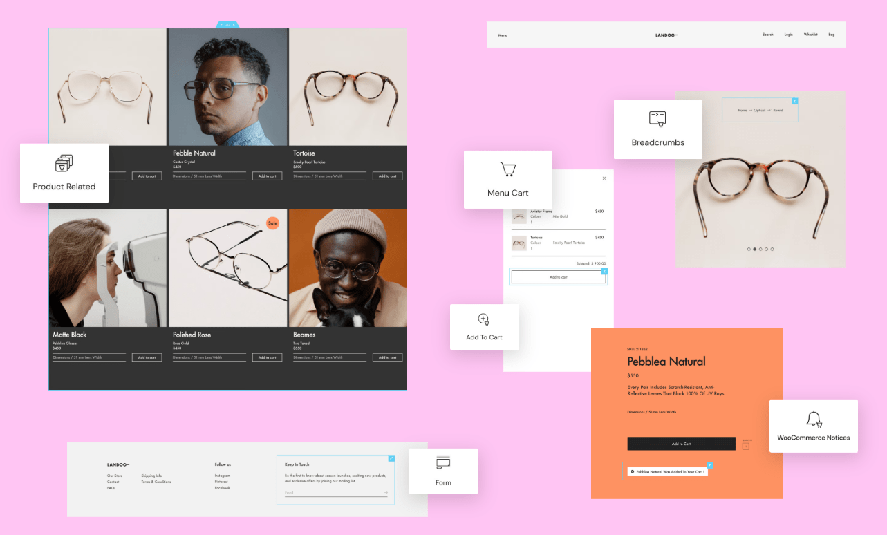 معرفی ویجت های ووکامرسی در المنتور