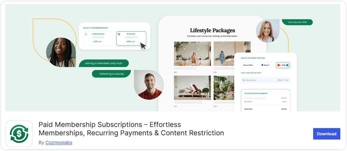 Paid Member Subscriptions