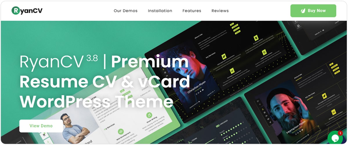 قالب RyanCV