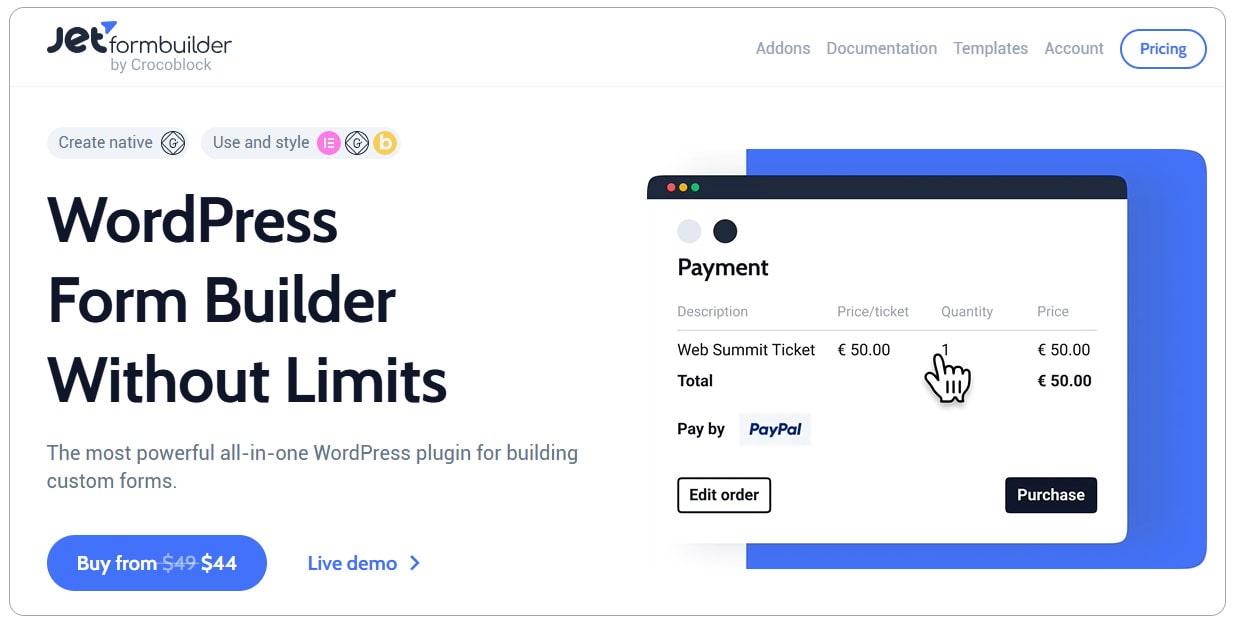 افزونه JetFormBuilder