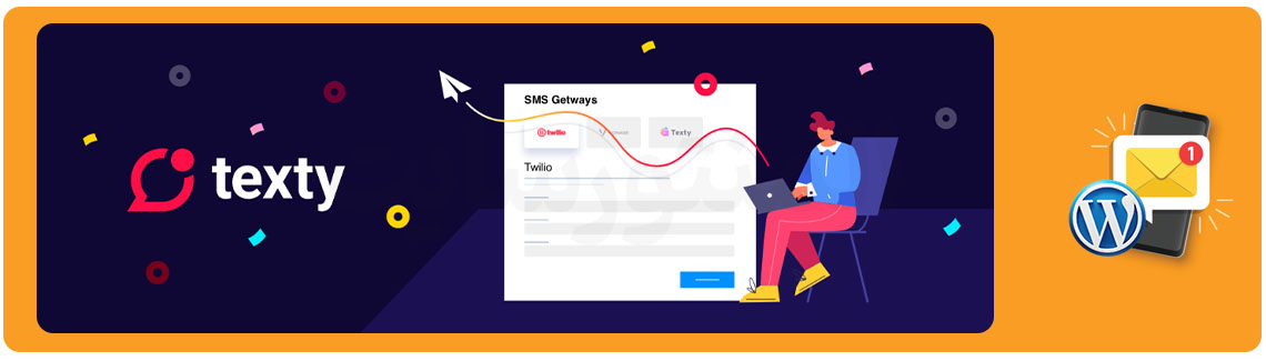 افزونه Texty پیامک در وردپرس