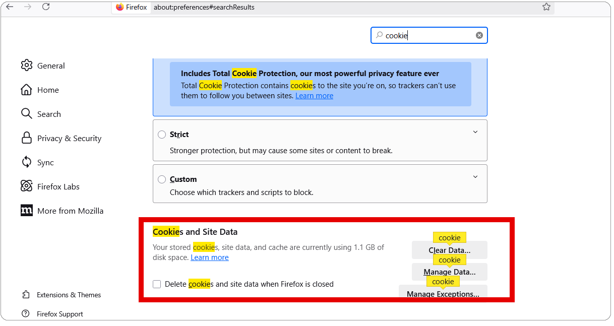 رفرش صفحه و پاک کردن کش (cache) و کوکی ها: