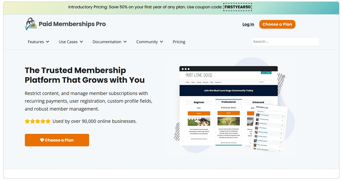 بررسی افزونه Paid Memberships Pro