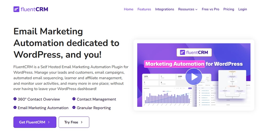 بررسی افزونه FluentCRM