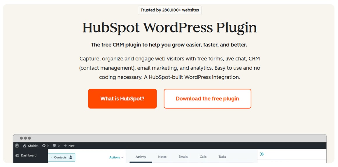 بررسی افزونه HubSpot for WordPress