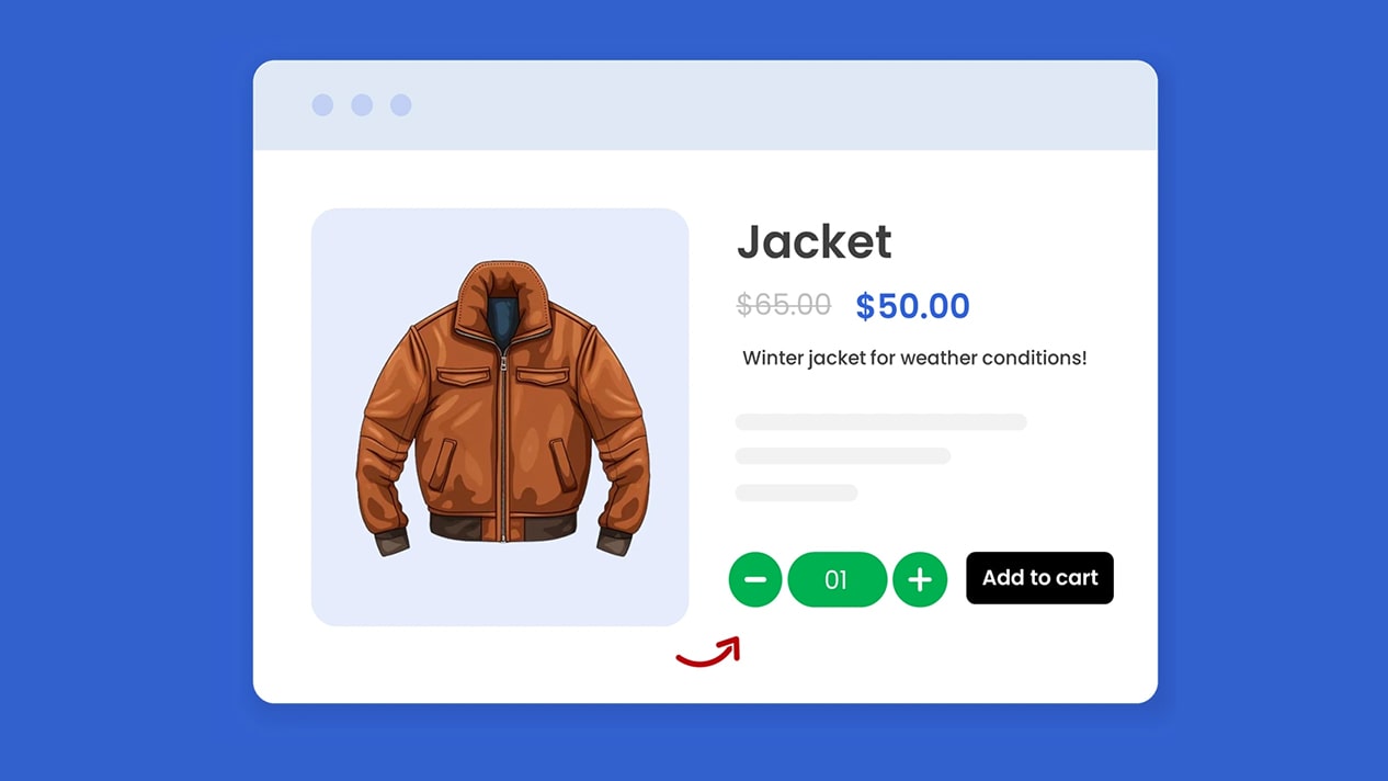 اضافه کردن مثبت و منفی در دکمه افزودن به سبد خرید ووکامرس