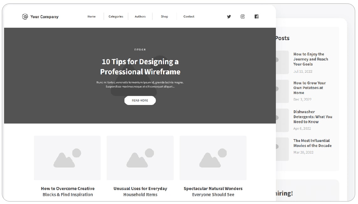 طراحی حرفه‌ای وبلاگ با المنتور پرو