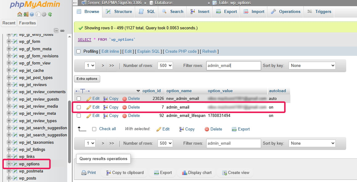 تغییر ایمیل مدیریت در وردپرس از طریق هاست